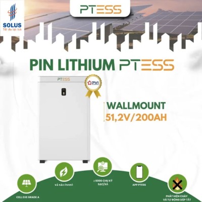 PTESS Wallmount 51,2V/200Ah Áp Thấp