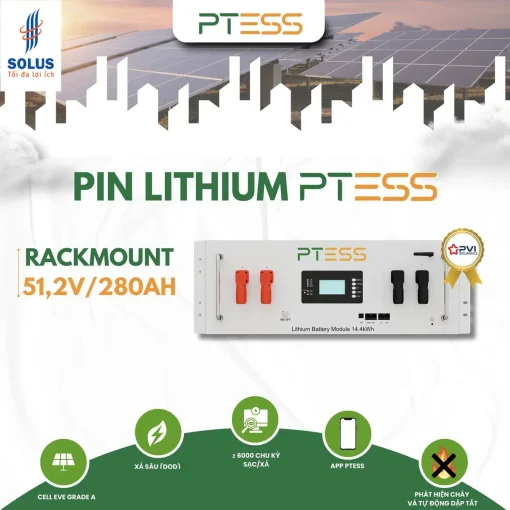 PTESS Rackmount 51,2V/280Ah Áp thấp