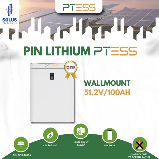 PTESS Wallmount 51,2V/100Ah Áp thấp